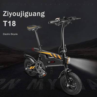 China 350W 36V 7.8Ah factory directly ship 12 Inch Foldable New Design elektric bike Self Balancing electricity bicycle For Adults for sale