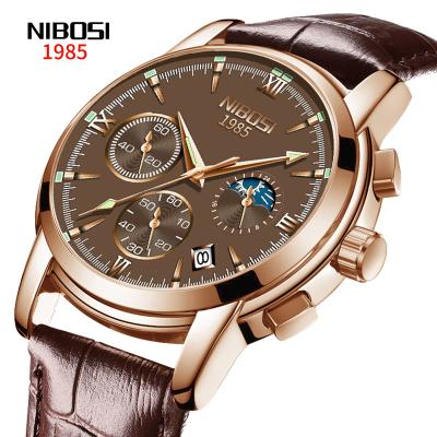 China New NIBOSI Automatic Luxury Military Male Casual Watch 30m Business Quartz Clock Men's Waterproof Date 2516 for sale