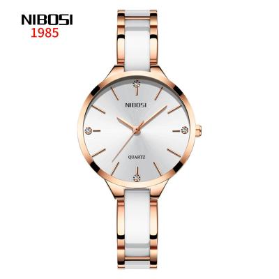 China NIBOSI Water Resistant Quartz Women Watches Fashionable Single Brand Ladies Diamond Ladies Watch Luxury Watches for sale