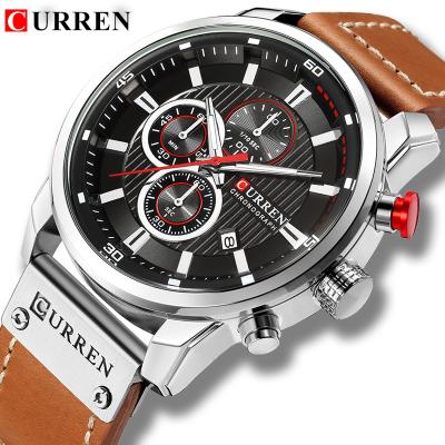 China Date Curren Top Brand Automatic Man Watches With Chronograph Sport Waterproof Clock Military Luxury Mens Watch Analog Quartz for sale