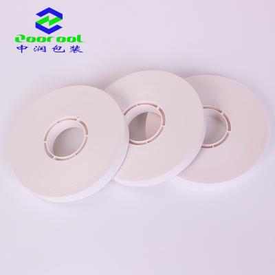 China Side Tape White Roll Kraft Paper Tape Anticurl Coated Pe Hot Melt Cash Paper Bandage Roll for sale