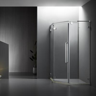 China Modern Stainless Steel Shower Enclosure Tempered Glass Customized Shower Room With Frame for sale