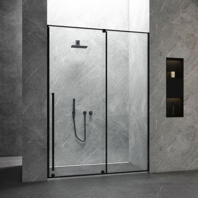 China Modern 304 Stainless Steel Tempered Glass Bathroom Shower Enclosure Door With Frame for sale