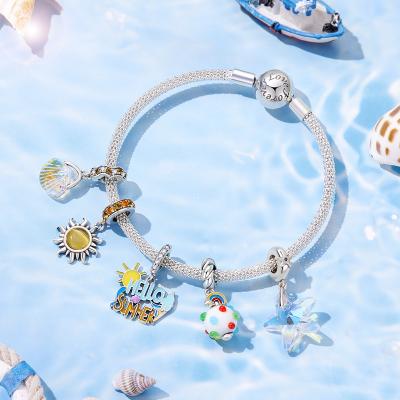 China New Original Cute Charm Bracelet DIY Collection Sterling Silver Cartoon Charm 925 Pendant Bracelet For Girl Jewelry Gift for sale