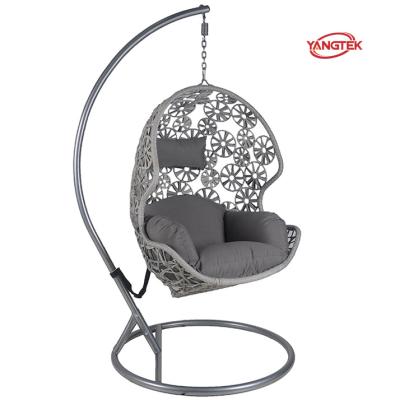 China Modern Patio Swings Egg Chair Garden Patio Leisure Hanging Chair Rattan Folding Swing Chair for sale