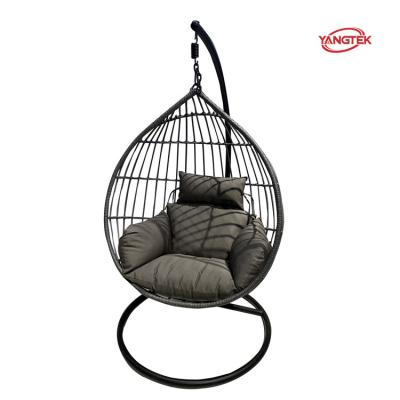 China Modern Patio Swings Egg Chair Garden Patio Leisure Hanging Chair Rattan Folding Swing Chair for sale