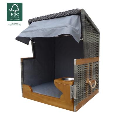 China Pet House Dog Establishments Traditional Cat House German Pet Beach Chair Strandkorb for sale