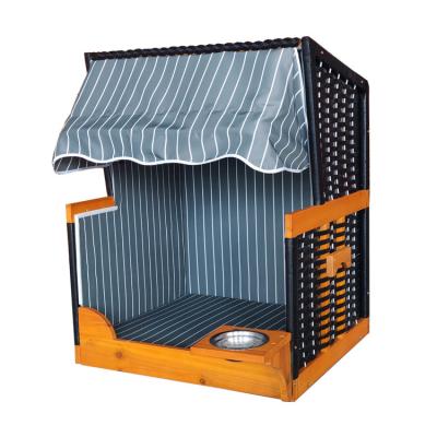 China Pet House Dog Establishments Traditional Cat House German Pet Beach Chair Strandkorb for sale