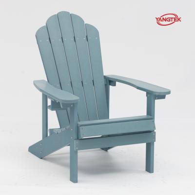 China Modern HDPE HDPS Adirondack Chair Plastic Teak Wood Garden Chair for sale