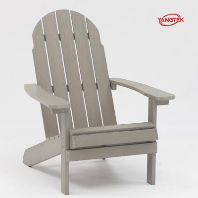 China Modern HDPE HDPS Adirondack Chair Plastic Teak Wood Garden Chair for sale