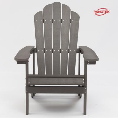 China Modern HDPE HDPS Adirondack Chair Plastic Teak Wood Garden Chair for sale