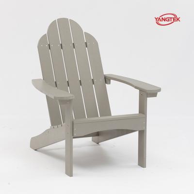 China Modern HDPE HDPS Adirondack Chair Plastic Teak Wood Garden Chair for sale