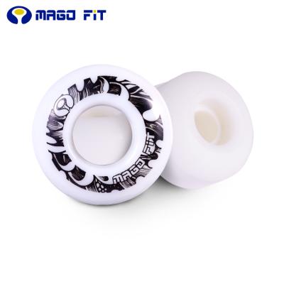 China Professional Skater MAGO FIT Skateboard Wheels Shark Long Board Soft Cruiser Crossing On Skateboards For Trucks And Street Bearings Set for sale