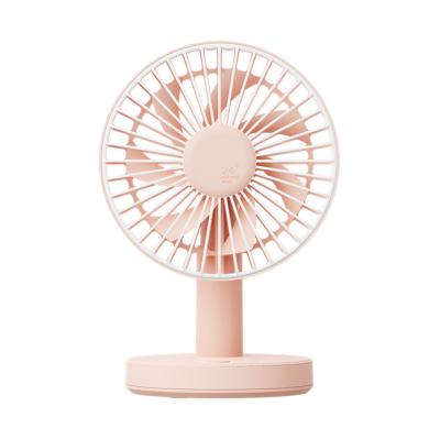 China Simple design small body and lightweight small size saves space Portable Desktop Fan USB Rechargeable Low Noise Fan for sale