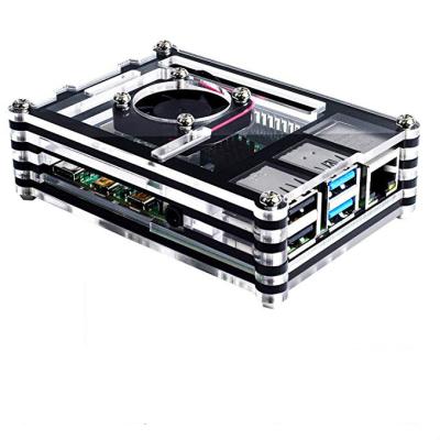 China Raspberry Pi 4Case With Fan , 4 Heatsink Compatible With Raspberry Pi 4 Model R001 for sale