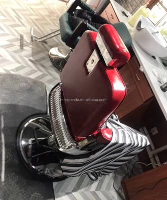 China Modern reclining barber chair for hair salon; luxury barber chair; hair salon equipment for sale