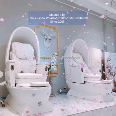 China Latest egg shape spa pedicure chair for nail salon furniture with magnet whirlpool jaccuzi tub whatsapp: +86-13825562896 MP10031P for sale