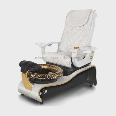 China Pedicure spa chair with back/seat/foot massage function for nail salon MP10047P for sale