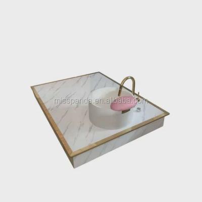 China Living room sink with faucet and marble platform (wooden base) for living room furniture MP1015107P for sale