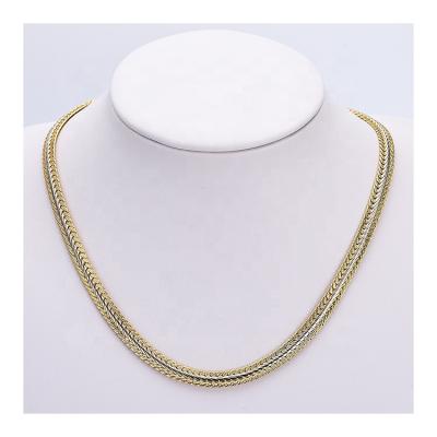 China FASHIONABLE Hot Selling Necklace 24K Gold Plated Women Party Gold Chain Choker for sale