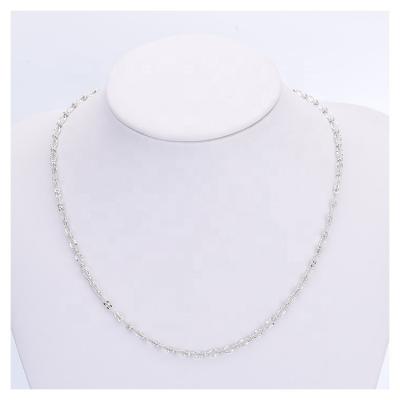 China FASHIONABLE Most Popular White Gold Handmade Silver Chain Initial Necklace for sale