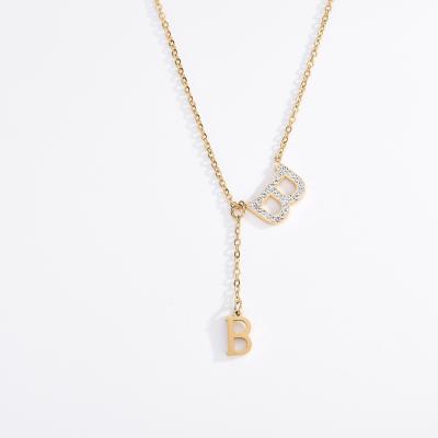 China Custom LOGO Necklace Gold Plating Jewelry Pendant TRENDY Necklace Pendants for sale