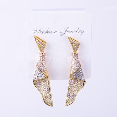 China TRENDY Jewelry Earrings Fashion Statement African Gold Plated Earrings For Women for sale