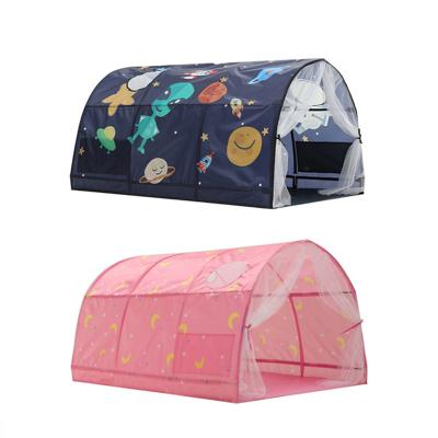 China Easy Foldable Kids Play Tent Indoor Playhouse Double Dream Kids Outdoor Bed Camping Net Cute Cartoon Indoor Pocket Bedroom Decor Kids Play Tent for sale