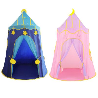 China Portable Foldable Toy Tents Children's Castle Outdoor Children's Room Kids Cubby Boy Prince Folding Tent Children's Teepee Children's Play Tent Diy Easy Foldable Play Tent for sale