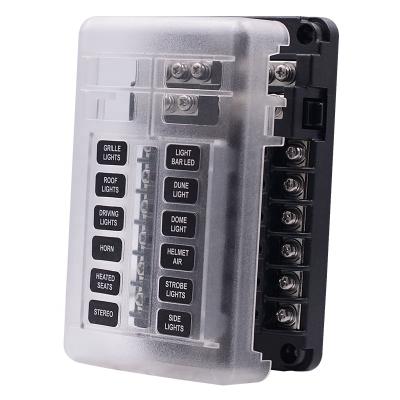 China Waterproof Car Fuse Box Car Dustproof Fuse With Indicator Light Fuse Box For Truck Tractor Box for sale