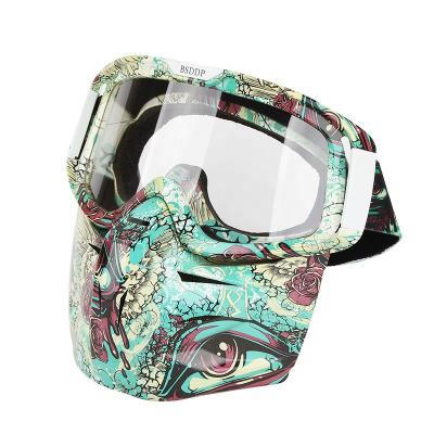 China Retro Fashion Motocross Goggles Goggles Goggles Helmet Mask Motor Outdoor Riding Goggles 0908 for sale