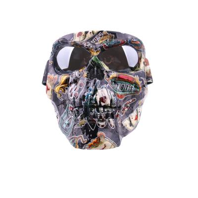 China Motorcycle New Fashion Motocross Skulls Outdoor Riding Windproof Goggles for sale