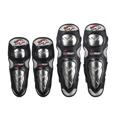 China 4pcs Adult Motorbike Motorcycle Knee Pads Guard Stainless Steel Kneepad Racing Gear Protector for sale