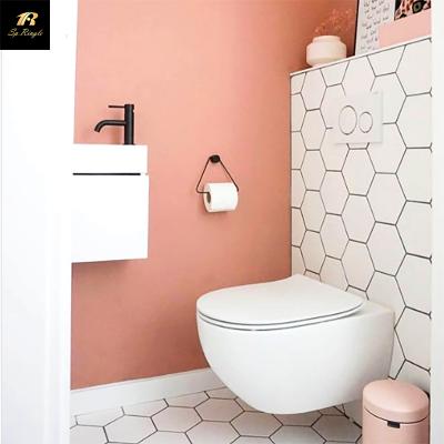 China Springlegroup Foshan China geberit modern seamless clean anti-clogging one piece concealed white ceramic cistern wall hung toilet for sale