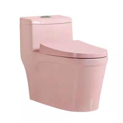 China Modern Luxury American Standard Design Automatic Operation Siphonic Tie Down Double Floor Flush Ceramic Toilet Commode One Piece for sale