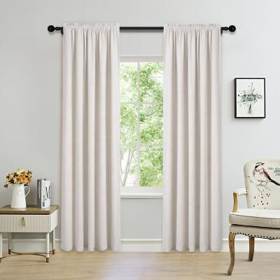 China Modern Blackout Solid Color Velvet Blackout Window Curtains Fabric Luxury For Living Room With Valance for sale