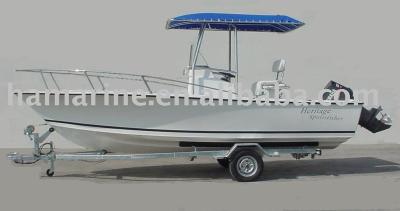 China HAMC HA-600 Fiberglass Fish Boats 4 - 8m Length Gas Fuel Type 0.9M Draft for sale