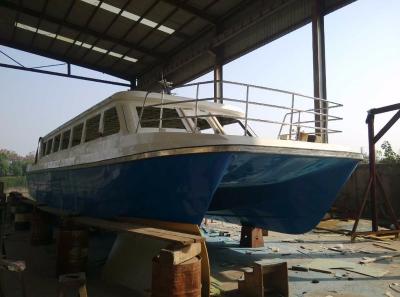 China HA1800 Catamaran Passenger Boats FiberGlass Hull Material 17.6m Length for sale