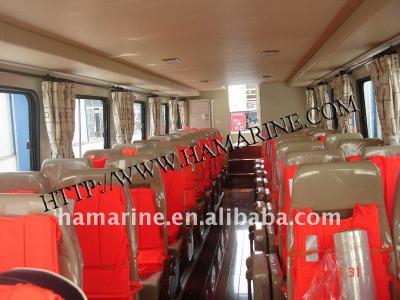 China HA1500 Speed Passenger Shipping Boats FiberGlass Hull Weight Diesel Fuel Type for sale