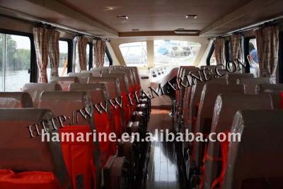 China 52 Persons Passenger Shipping Boats FiberGlass Hull Material 7550 Kg Total Weight for sale