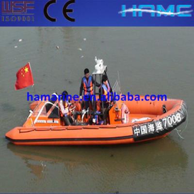 China HA650 RIB Inboard Speed Boats FiberGlass Hull Material 6.70m Length for sale