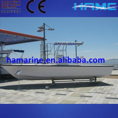 China HA750 Outboard Speed Boats FiberGlass Hull Material Sport Yacht 7.50m Length for sale