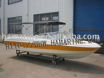 China HA630 Speed Boats Inboard Engine Type 6.3m Length FiberGlass Sport Yacht for sale