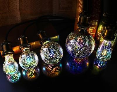 China Residential//House/Bar/coffee Shop G80 Vintage Retro Lamp Fireworks 3D Antique Lighting Decorative Led Globe 4w Led Light Bulbs for sale