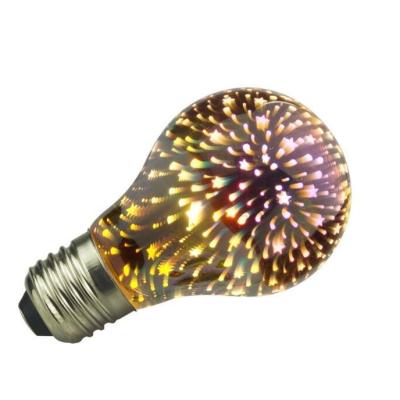 China Residential/House/Bar/coffee shop modern led lights 3D A19 A60 led base bulbs E27 E26 B22 housings colored led bulbs for sale