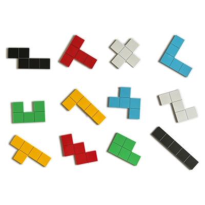 China Plastic NERS Sturdy Plastic 5 Equal-sided Squares 12 Geometry Puzzles Pentominoes for sale