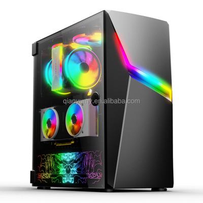 China With Fan QY Gaming PC Mid Tower Eatx/atx/matx/itx Mid Tower Desktop Case Gamer Computer Case for sale