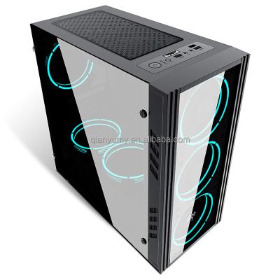 China With Fan QY OEM Mini Atx Case Computer Gaming Micro Case for sale