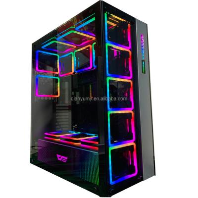 China With Fan QY OEM Gaming Case Atx Case Gamingifull Tower Gaming PC Case for sale