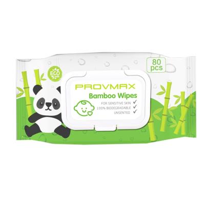 China ODM biodegradable comfortable high quality unscented bamboo baby wipes for sale